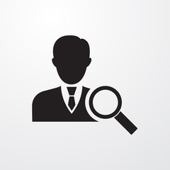 Job search icon for web and mobile