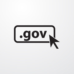 Domain GOV icon. Top-level internet domain