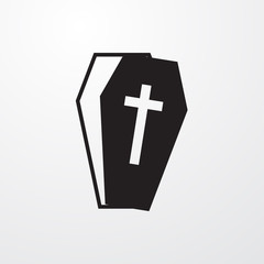 Fototapeta premium Coffin icon