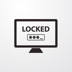 Password icon for web and mobile