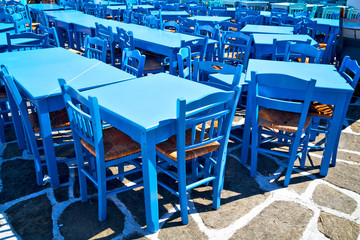 table in   europe  restaurant chair and the summer