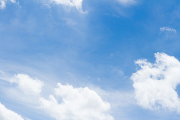 Naklejka na ściany i meble light blue sky with cloud