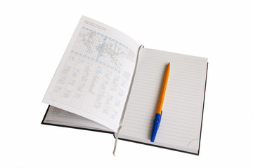 Book and handle. It is isolated