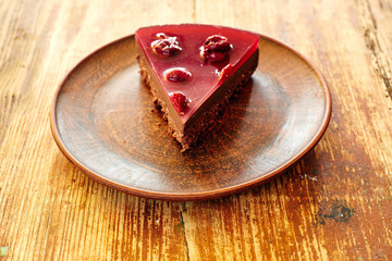 Dietary cakes on a wooden background