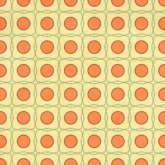 Seamless texture of the old paper with retro geometric ornamenta