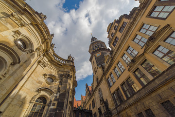 Fototapeta na wymiar Dresden sky view