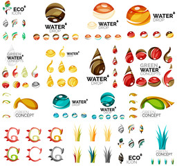 Eco nature concepts, icon set
