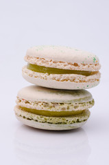 french sweet delicacy, macaroons variety closeup