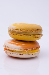 french sweet delicacy, macaroons variety closeup