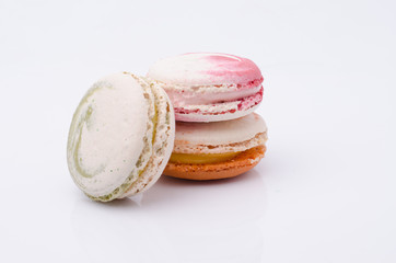 french sweet delicacy, macaroons variety closeup