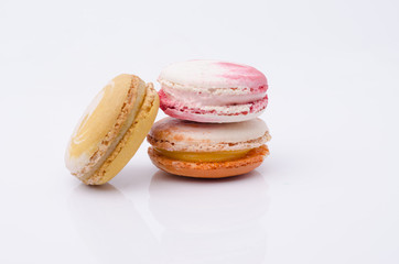 french sweet delicacy, macaroons variety closeup