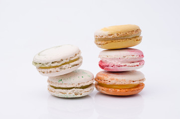 french sweet delicacy, macaroons variety closeup