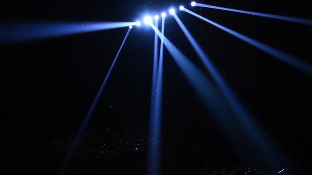 Flashing stage lighting