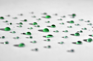 Gotas verdes.