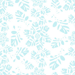 Snowflakes seamless pattern