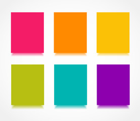 Colorful paper shadow. Vector