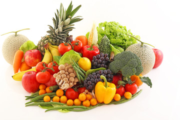 新鮮な野菜と果物