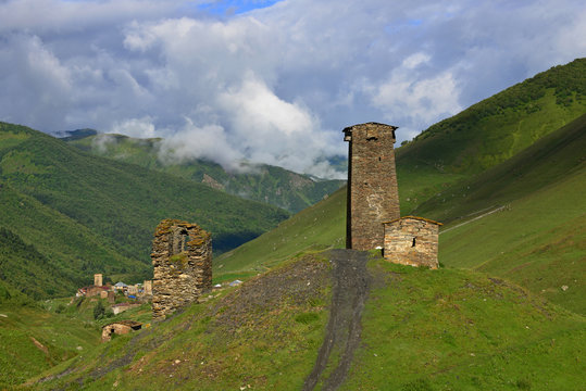 A typical Svanetian tower