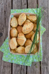 Rucksack madeleines au comté et à la ciboulette  © soniaC