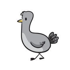 Cute Pigeon vector illustration