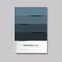 modern brochure flyer layout / book cover design with abtract background first page