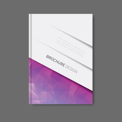corporate book design template / business abstract brochure for reports, finance, presentation