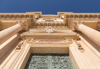Basilica Cattedrale di San Nicolò.  Roman Catholic cathedral in Noto in Sicily, Italy. Built in...