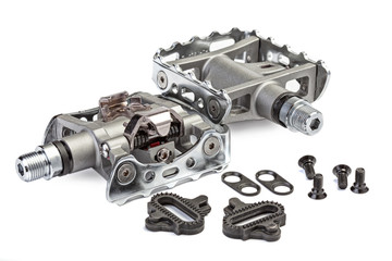 The double sided bicycle Pedals.