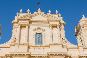 Basilica Cattedrale di San Nicolò.  Roman Catholic cathedral in Noto in Sicily, Italy. Built in the style of the Sicilian Baroque.