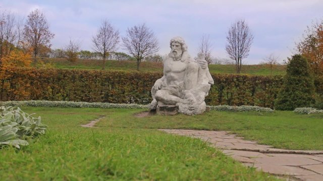 Statue in Zolochiv castle