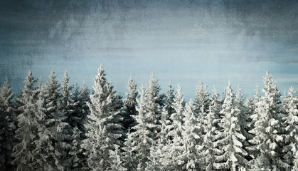 Grunge winter background