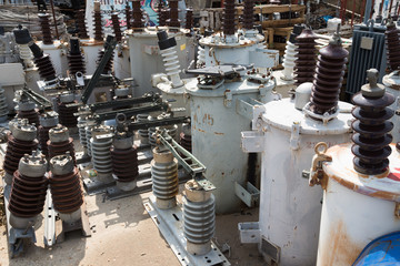 Old and damaged transformers