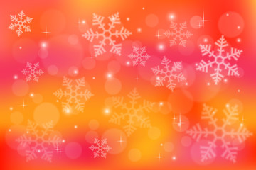 abstract backgroud with magic bokeh and snowflake