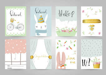 Light pink blue collection for banners, Flyers, Placards and Pos