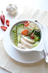 Chicken and vegetable soup