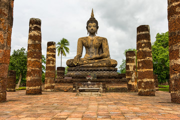 Obraz premium Sukhothai Historical Park, Sukhothai Province, Thailand