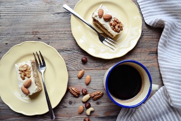 Cakes and coffee