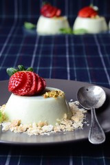 Basil Panna Cotta