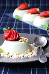 Basil Panna Cotta