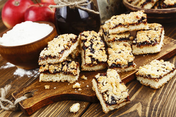 Homemade cookies  with fruit jam