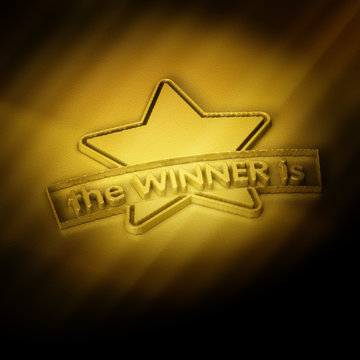 the Winner is - Stern - Prägung Gold