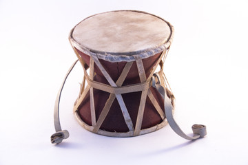 Fototapeta na wymiar drum Damara stands on a white background 2