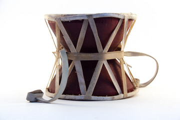 Fototapeta na wymiar drum Damara stands on a white background 1