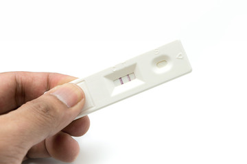 Holding Pregnancy Test