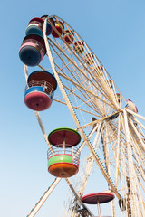 Ferris Wheel on blue sky