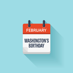 Presidents, Washingtons day. February. Event, holiday. Usa.