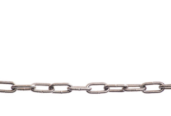 Obraz premium metal chain on white background
