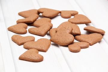 gingerbread in the form of heart