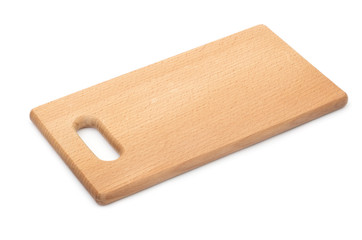 chopping board isolated on white