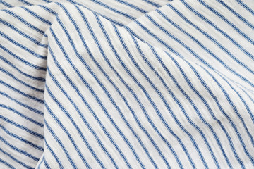 Folding stripe cotton fabric texture background